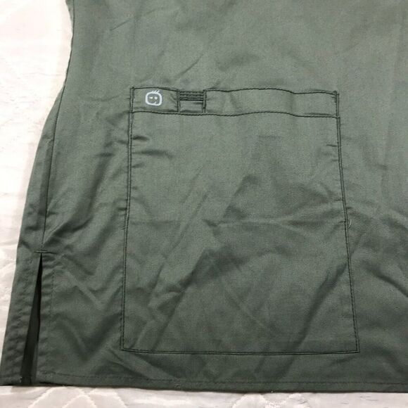 Wonder Work greeen scrub‎ top 5X - Picture 2 of 4